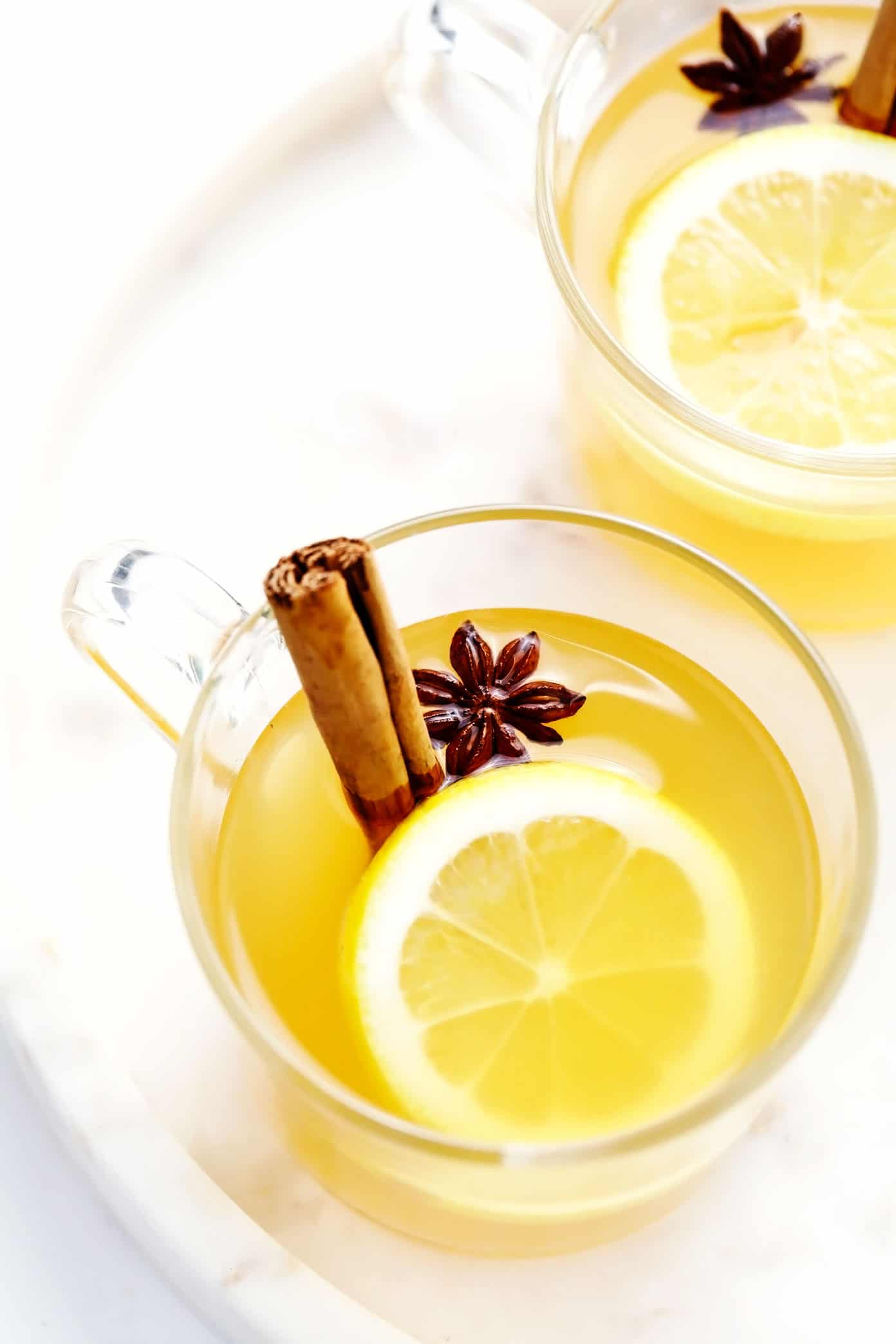 Hot Toddy with Cinnamon, Lemon and Star Anise Garnish
